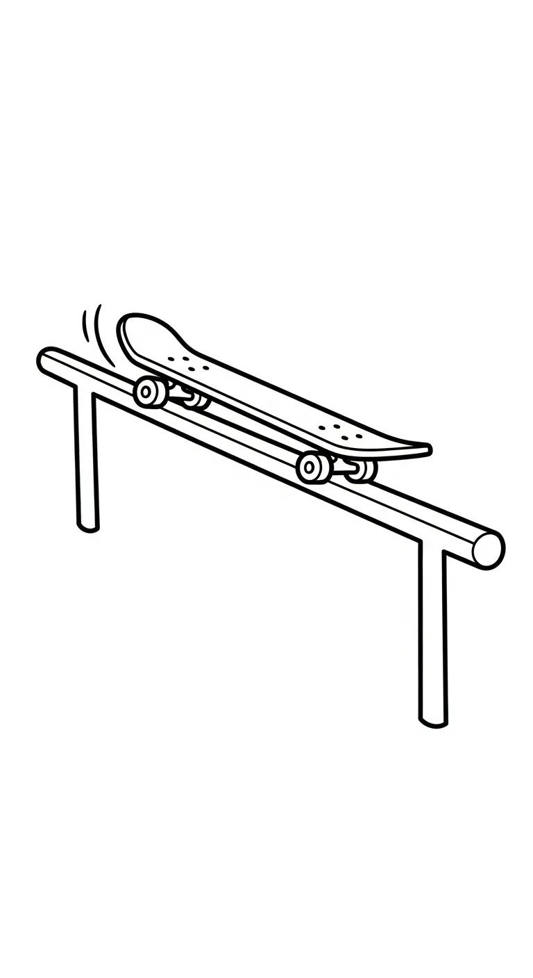 coloriage Skateboard à imprimer gratuit