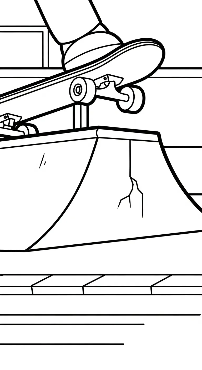 coloriage Skateboard pour enfants à imprimer