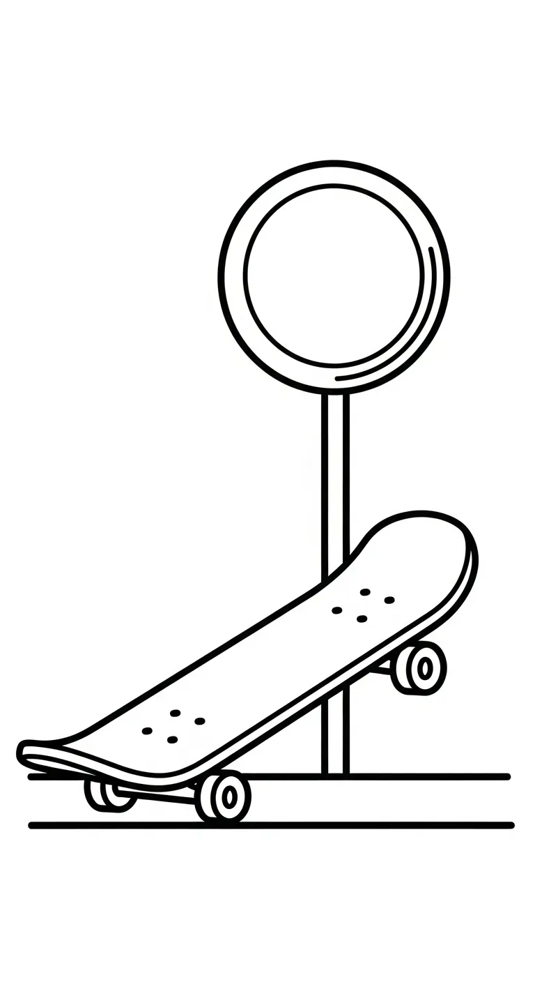 coloriage Skateboard en ligne 1
