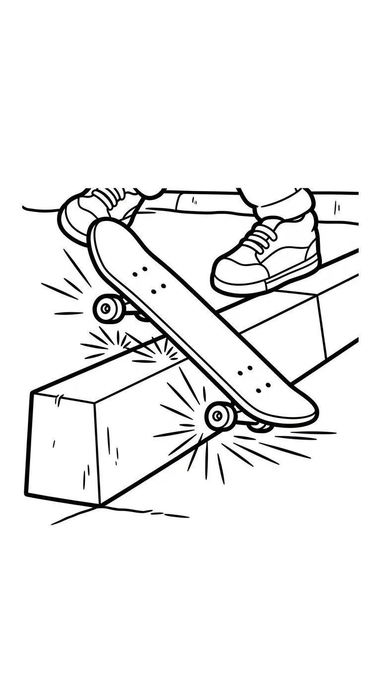 coloriage Skateboard pour enfant de 10 ans