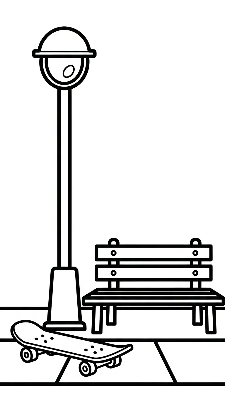 coloriage Skateboard a imprimer gratuit 1