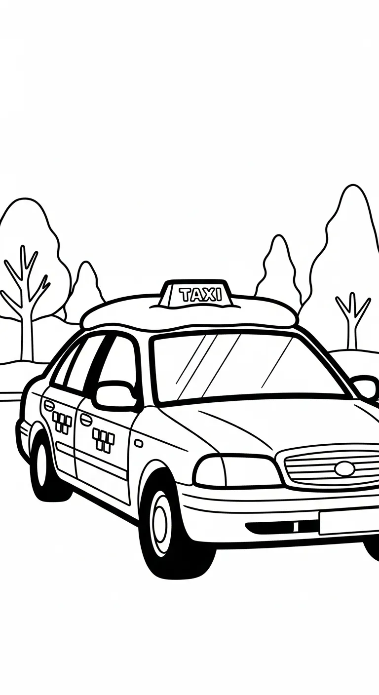 coloriage Taxi gratuit