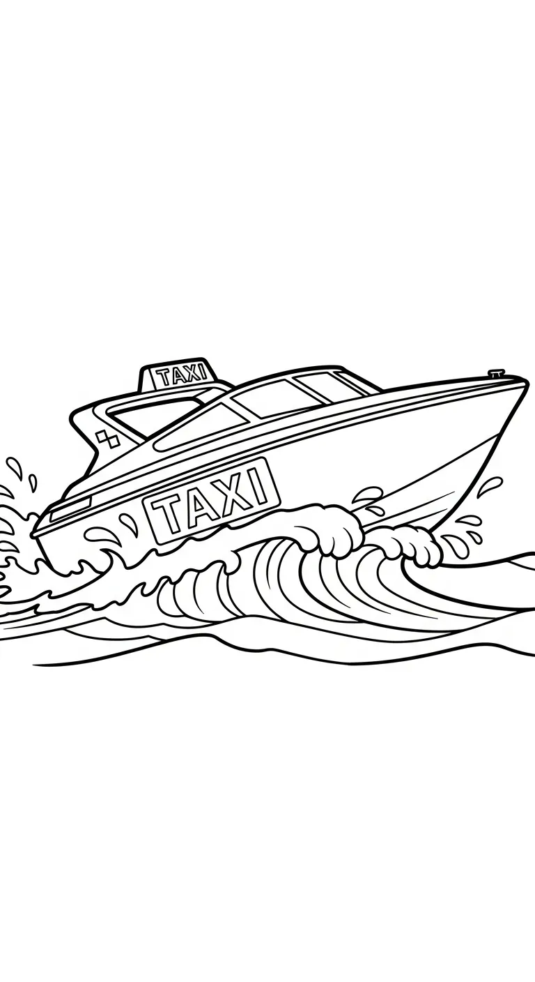 imprimer coloriage Taxi