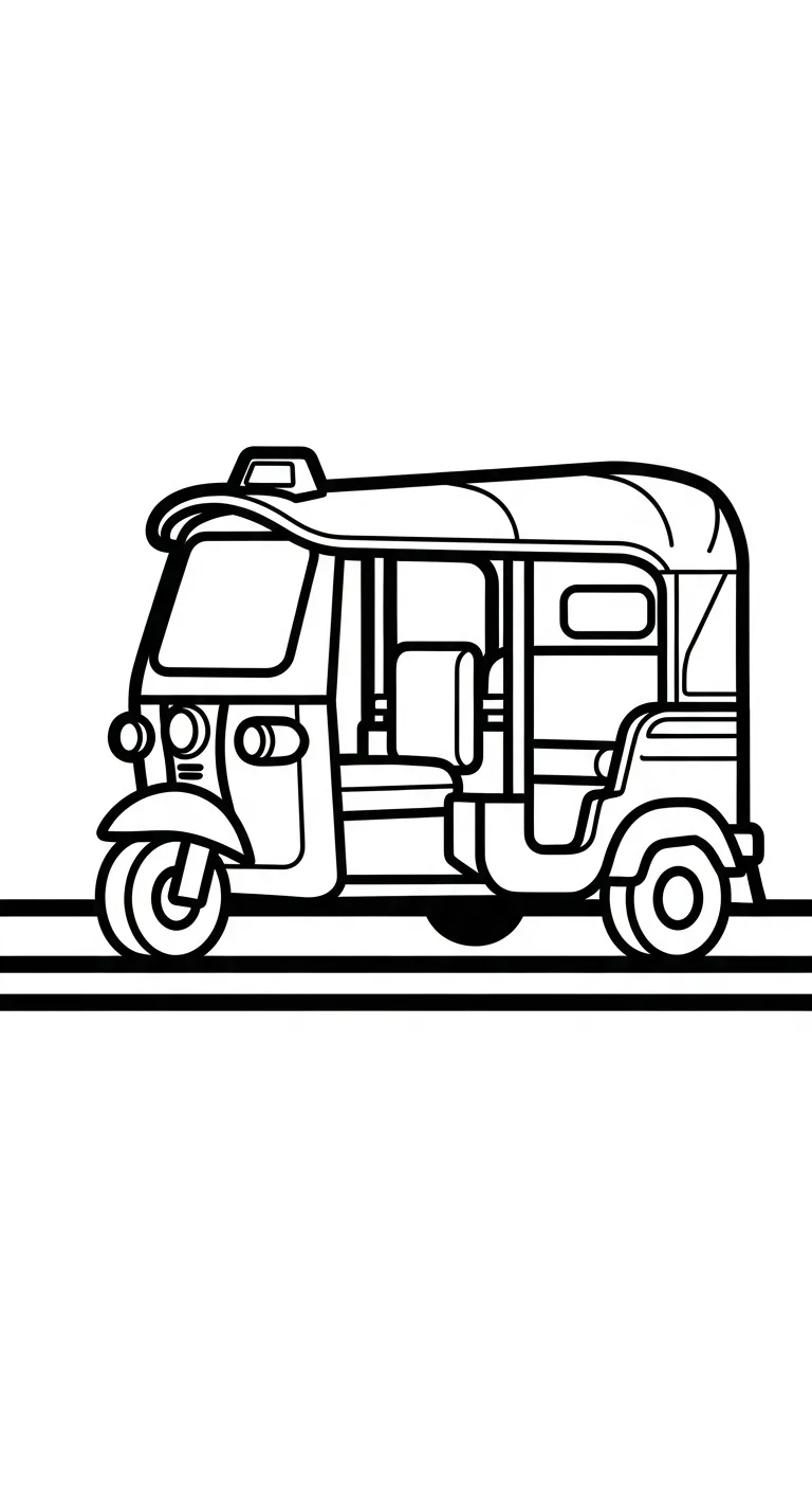 coloriage Taxi à imprimer pdf 1