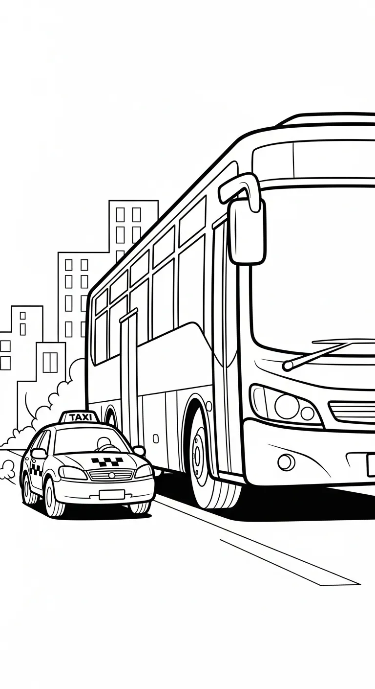 imprimer coloriage Taxi 1