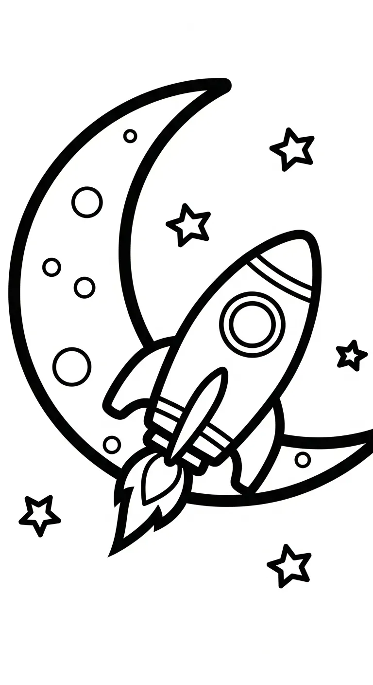 imprimer coloriage Vaisseau Spatial gratuit