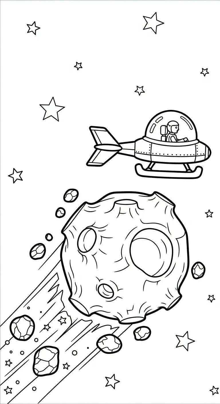 imprimer coloriage Vaisseau Spatial