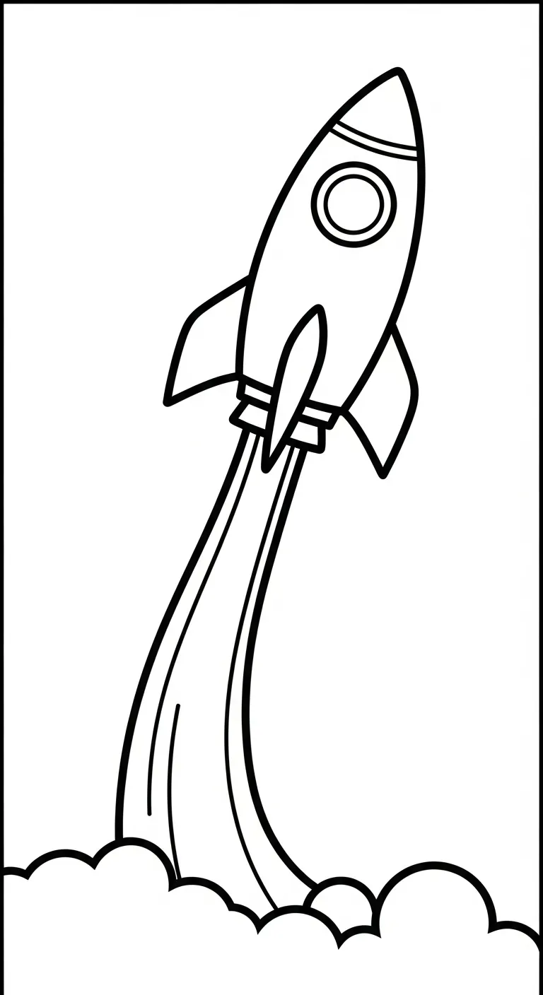 coloriage Vaisseau Spatial pour enfant de à imprimer