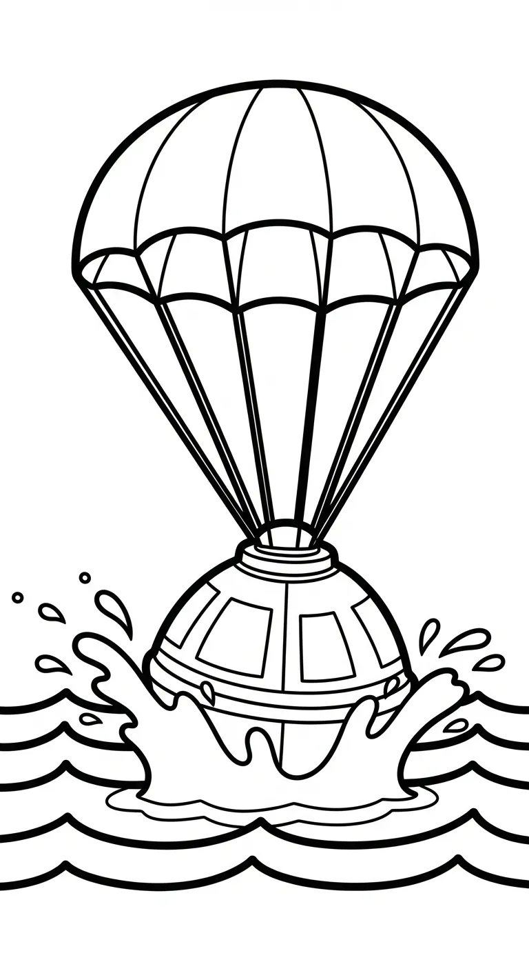 coloriage Vaisseau Spatial pour enfant de 4 ans