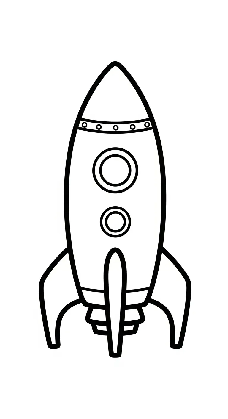 coloriage Vaisseau Spatial gratuit pour enfants 1