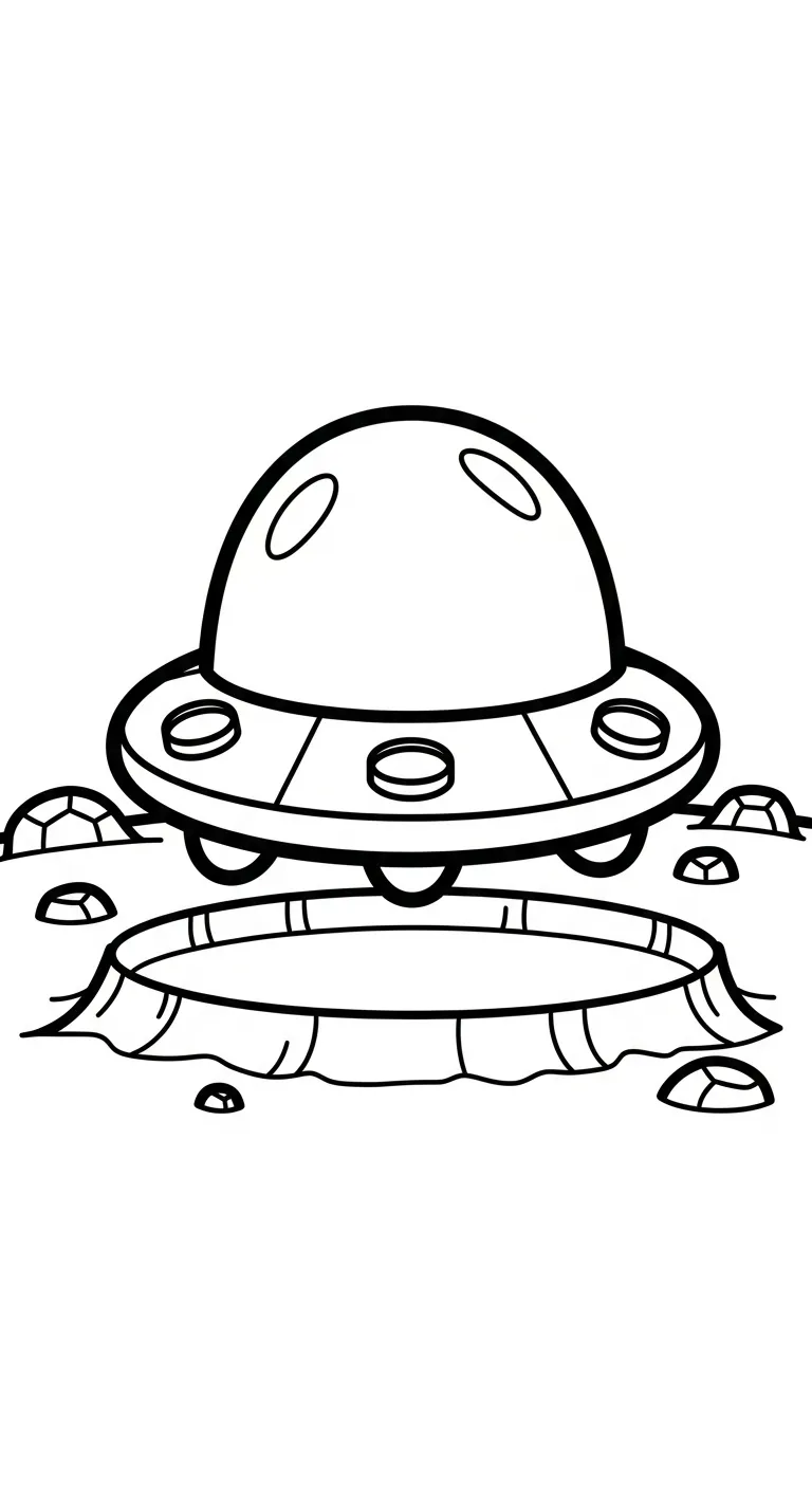 coloriage Vaisseau Spatial a colorier en ligne