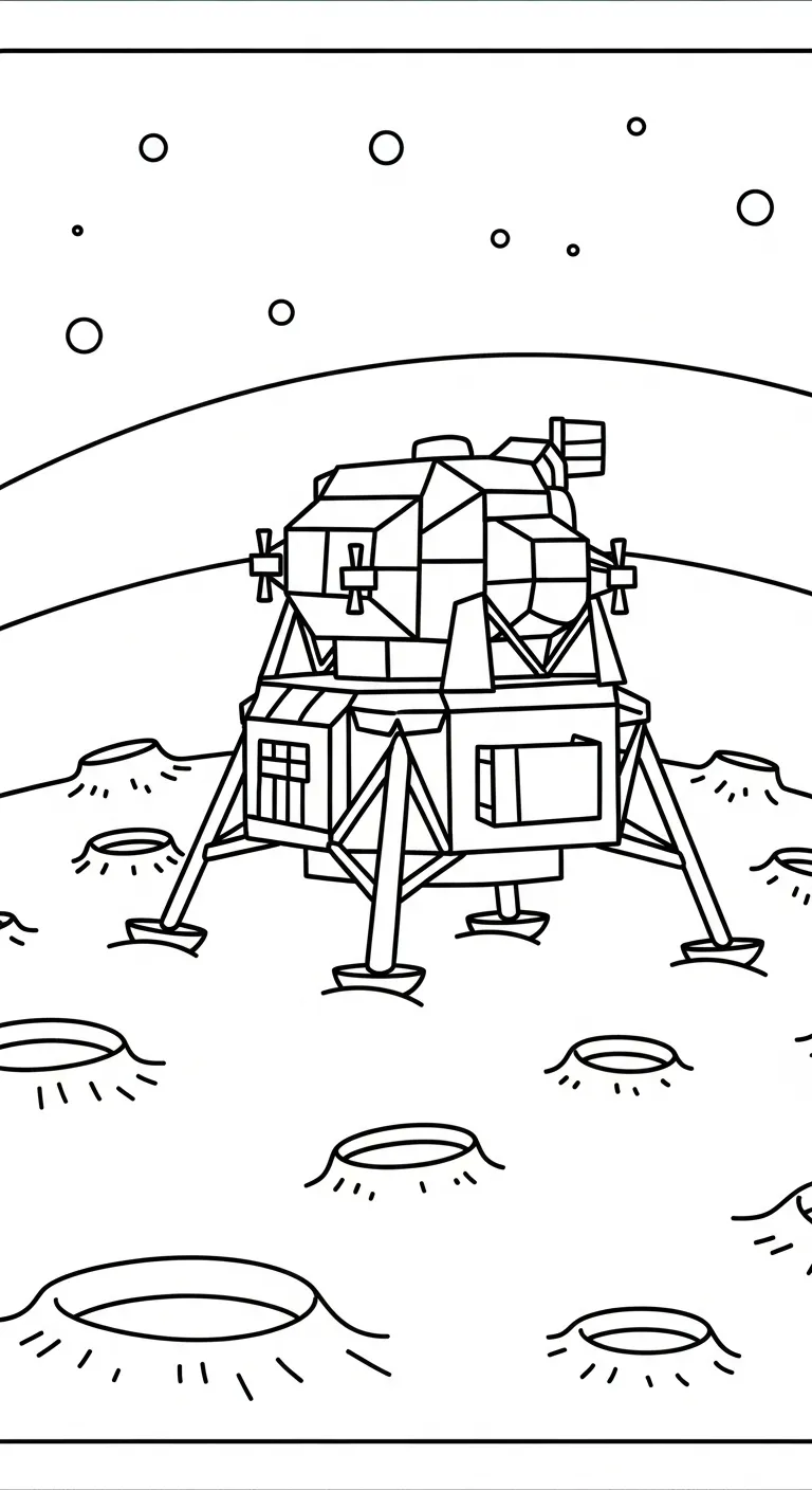 coloriage Vaisseau Spatial à imprimer pour enfant de 4 ans