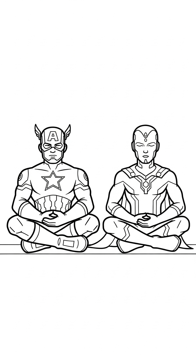 coloriage Captain American a imprimer gratuitement