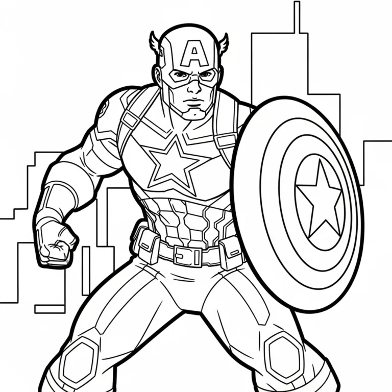 Coloriage Captain America