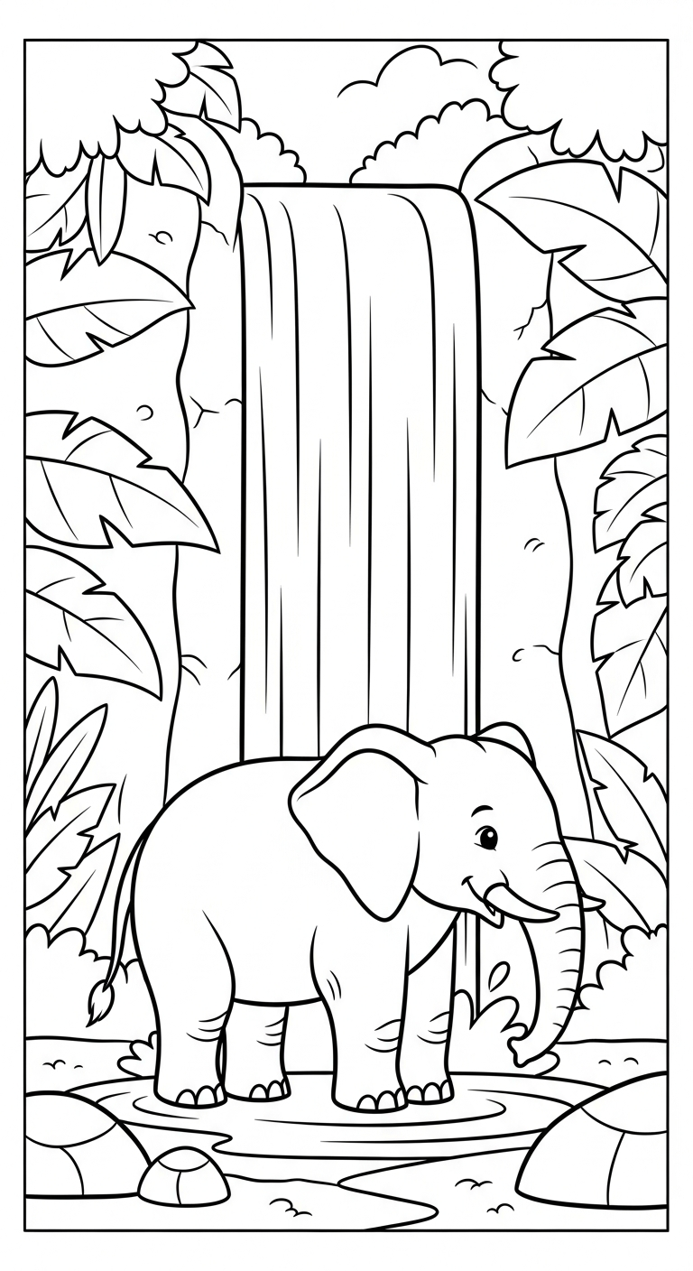 coloriage Éléphant updated et decoupage a imprimer gratuit 1
