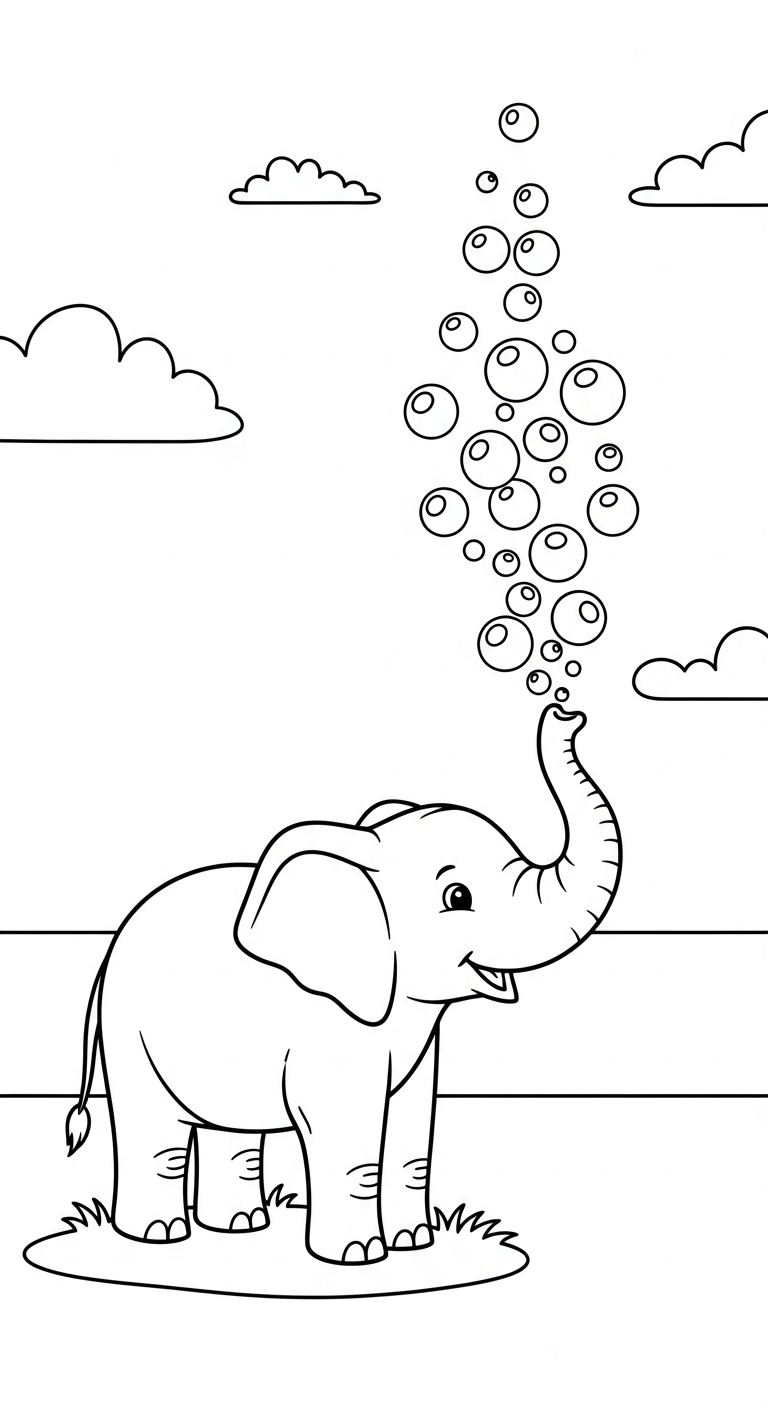 coloriage Éléphant updated à imprimer pour enfant de 2 ans 1