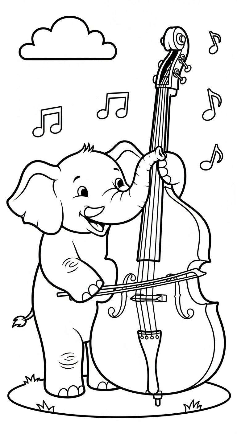 coloriage Éléphant updated à imprimer pour enfant de 3 ans