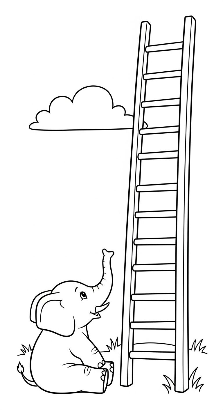 coloriage Éléphant updated à imprimer
