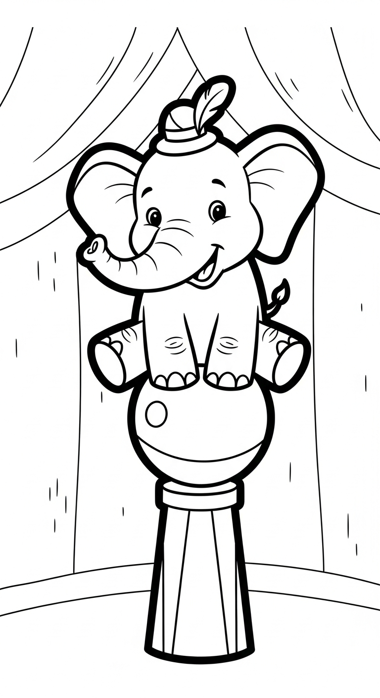 coloriage Éléphant updated de pour enfants