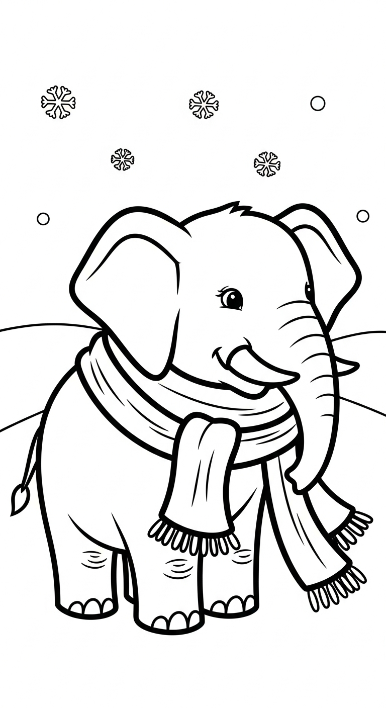 coloriage Éléphant updated à imprimer pdf