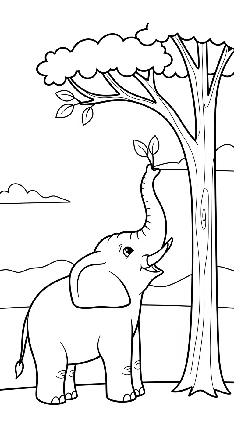 coloriage Éléphant updated et decoupage a imprimer gratuit