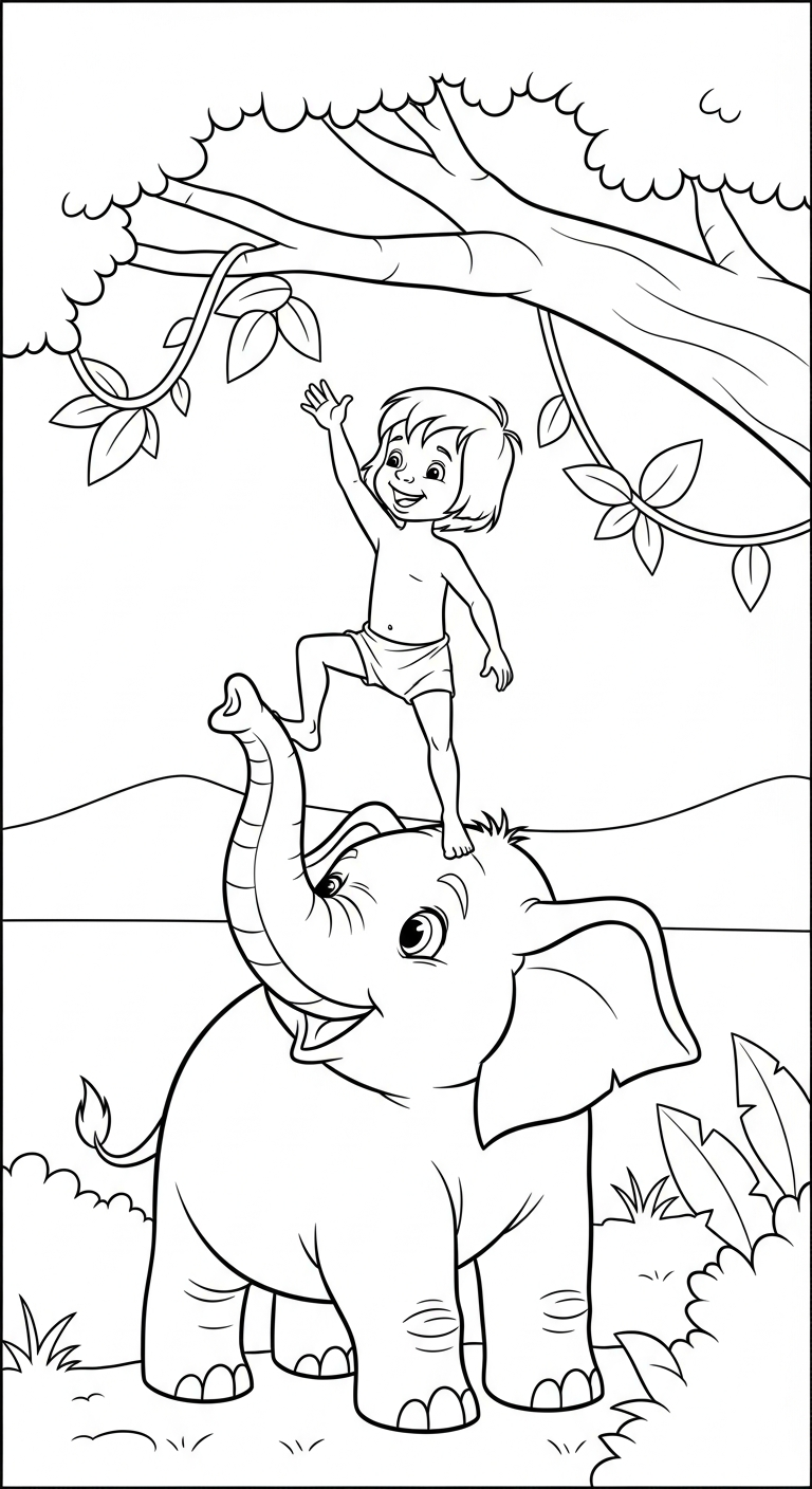 coloriage Éléphant updated pour enfants a imprimer gratuit