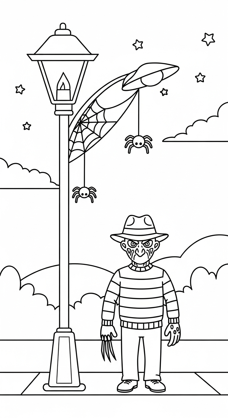 coloriage Freddy Krueger a telecharger
