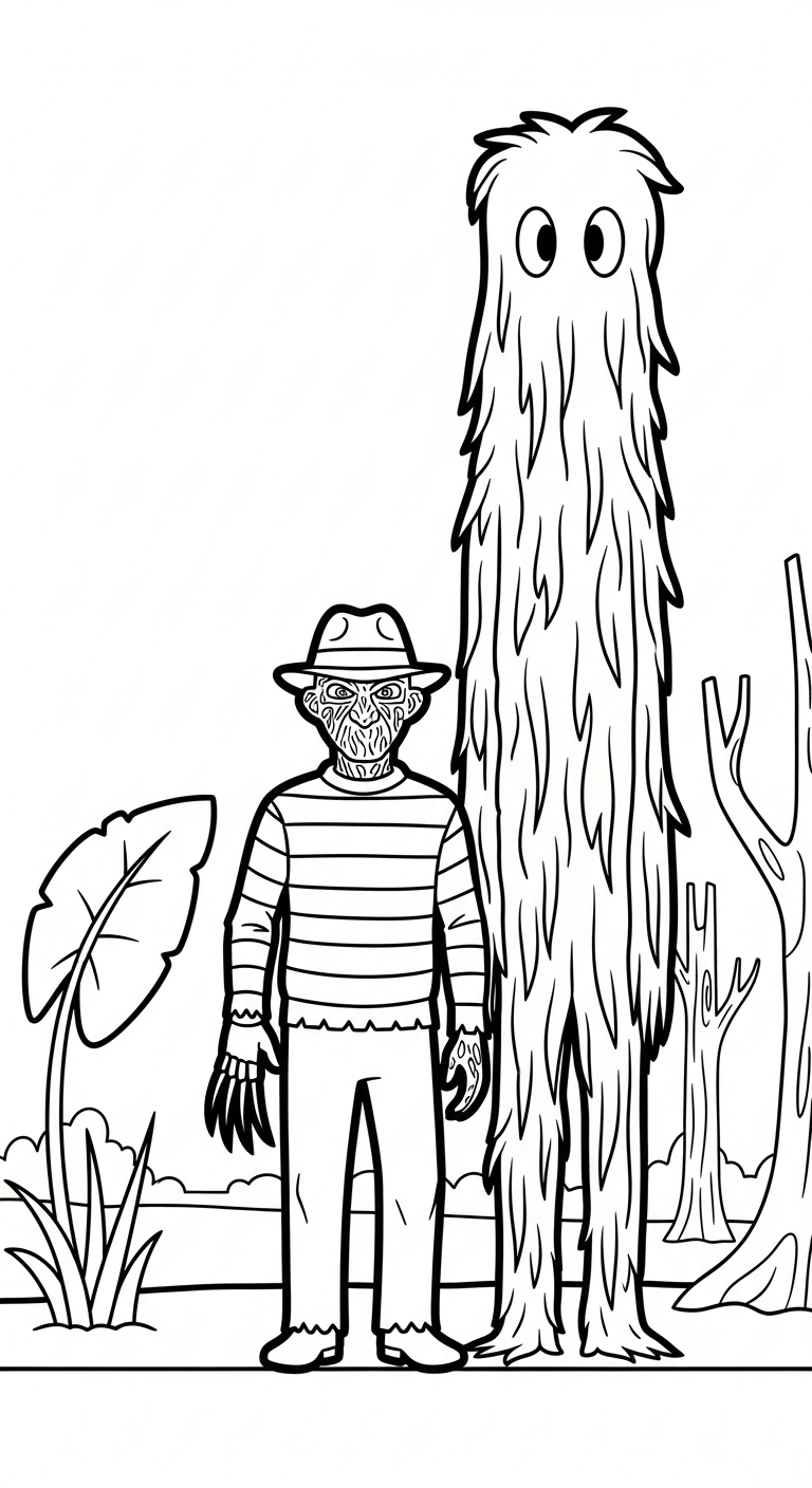 coloriage Freddy Krueger à imprimer pdf