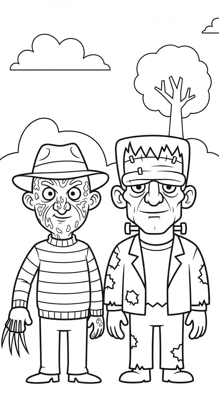coloriage Freddy Krueger en ligne
