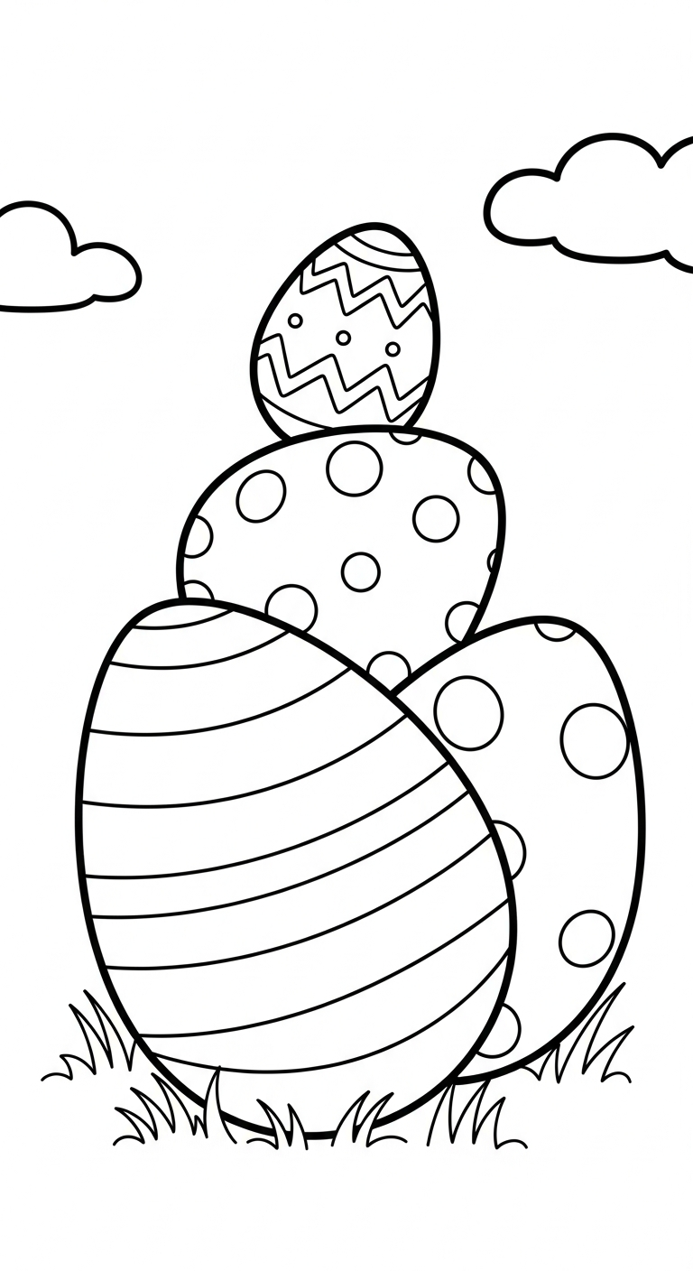 coloriage Pâques pour enfants a imprimer gratuit 1