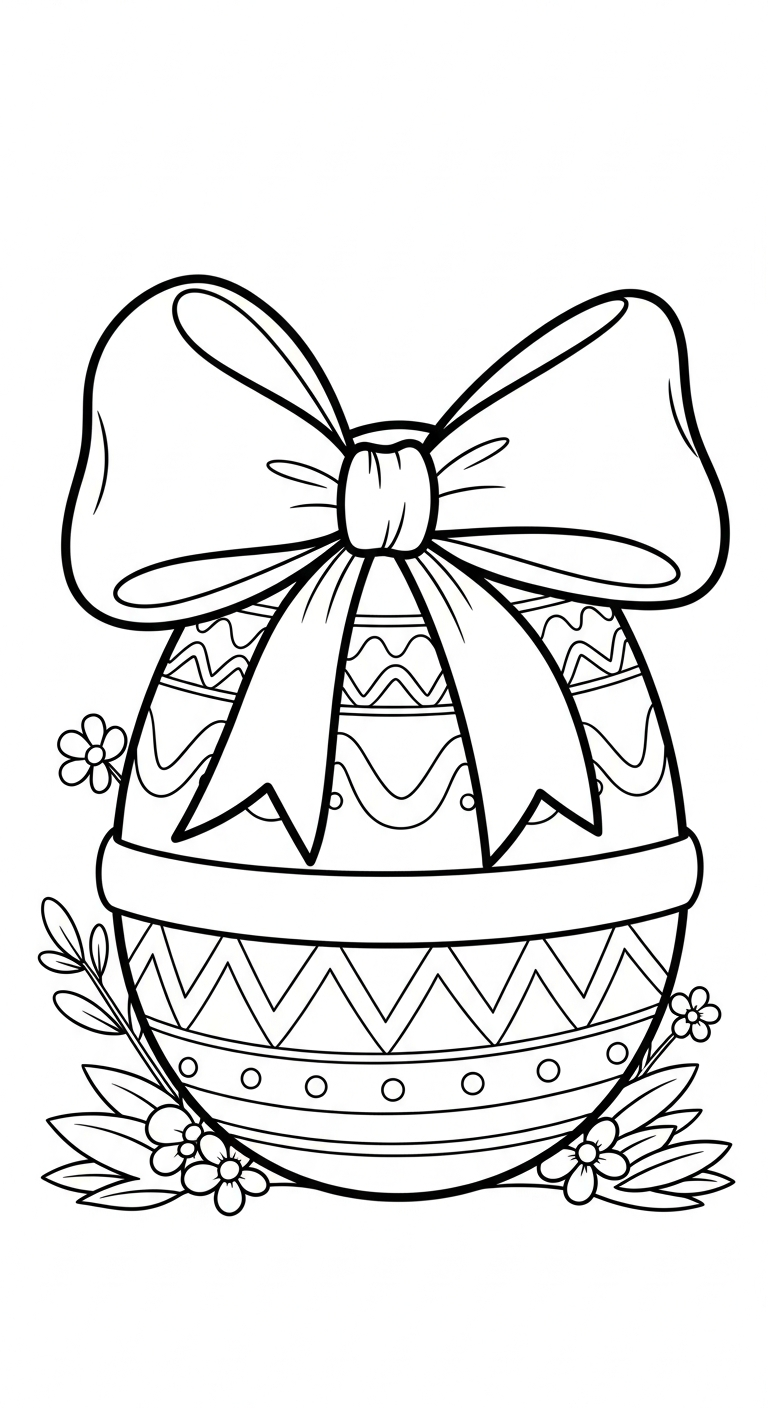 coloriage Pâques à imprimer kawaii 1