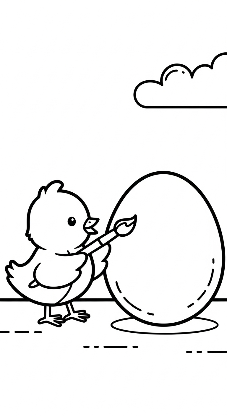 coloriage Pâques pour enfant à imprimer