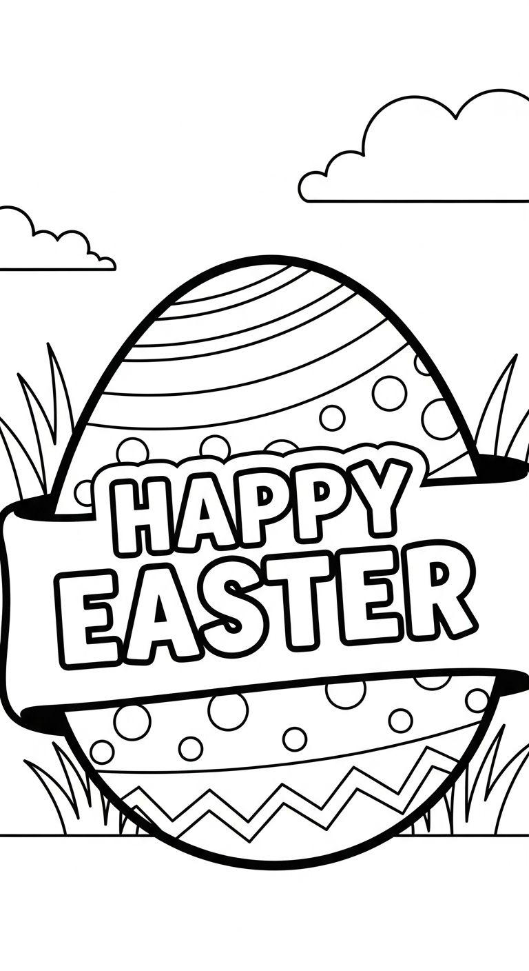 coloriage Pâques gratuit en ligne 2