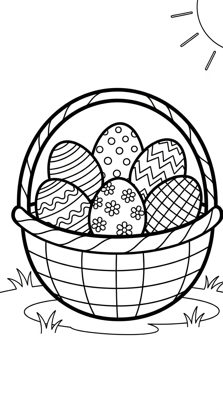 télécharger coloriage Pâques gratuit 2