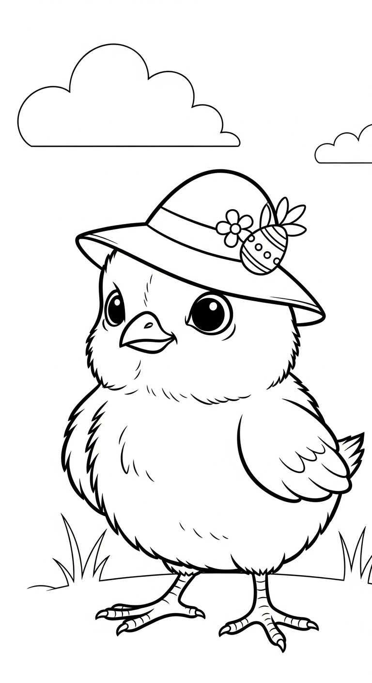 coloriage Pâques pour enfant de 8 ans