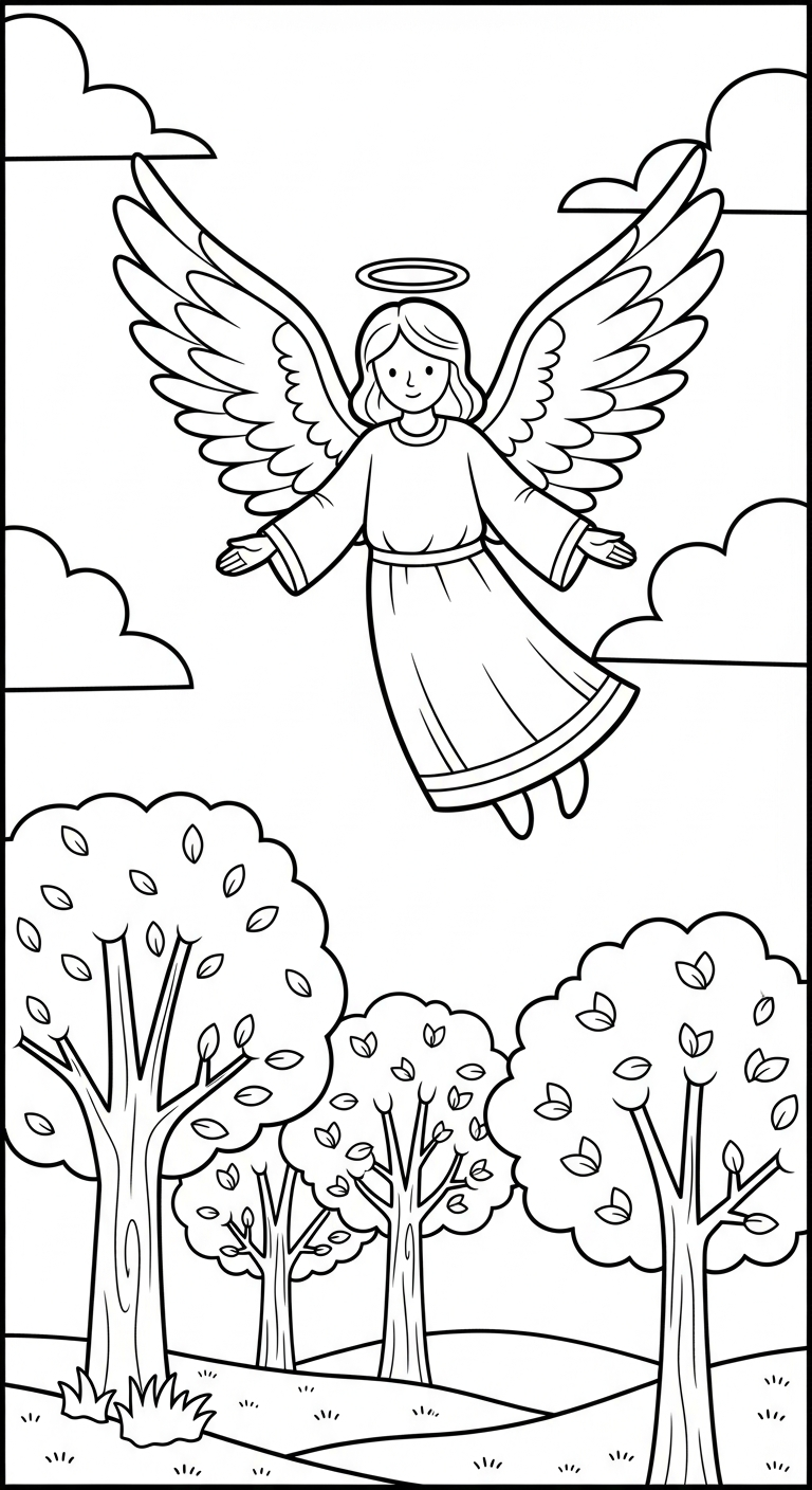 image pour coloriage ange updated enfant