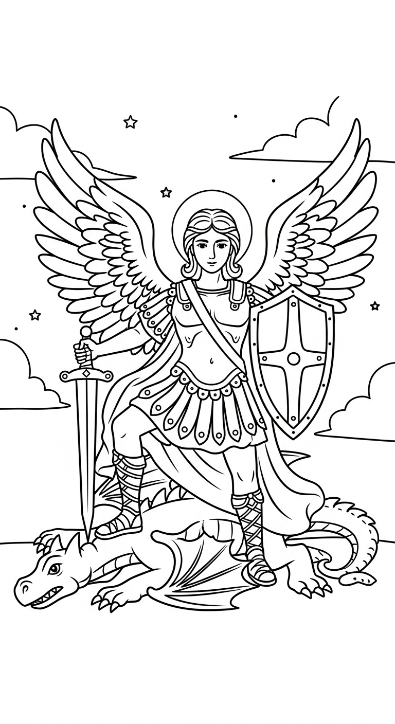 coloriage ange updated pour enfant de 5 ans 1