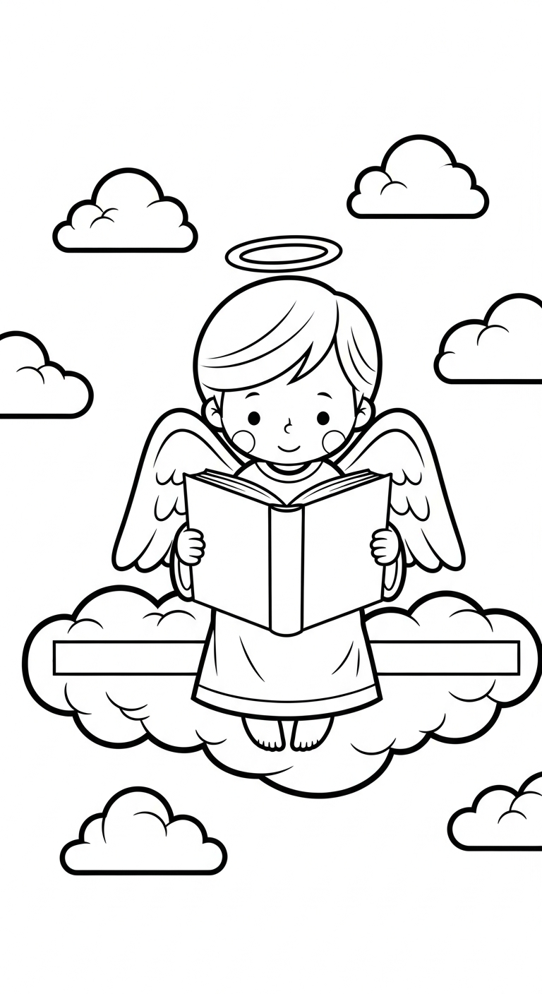 coloriage ange updated pour enfant de 3 ans