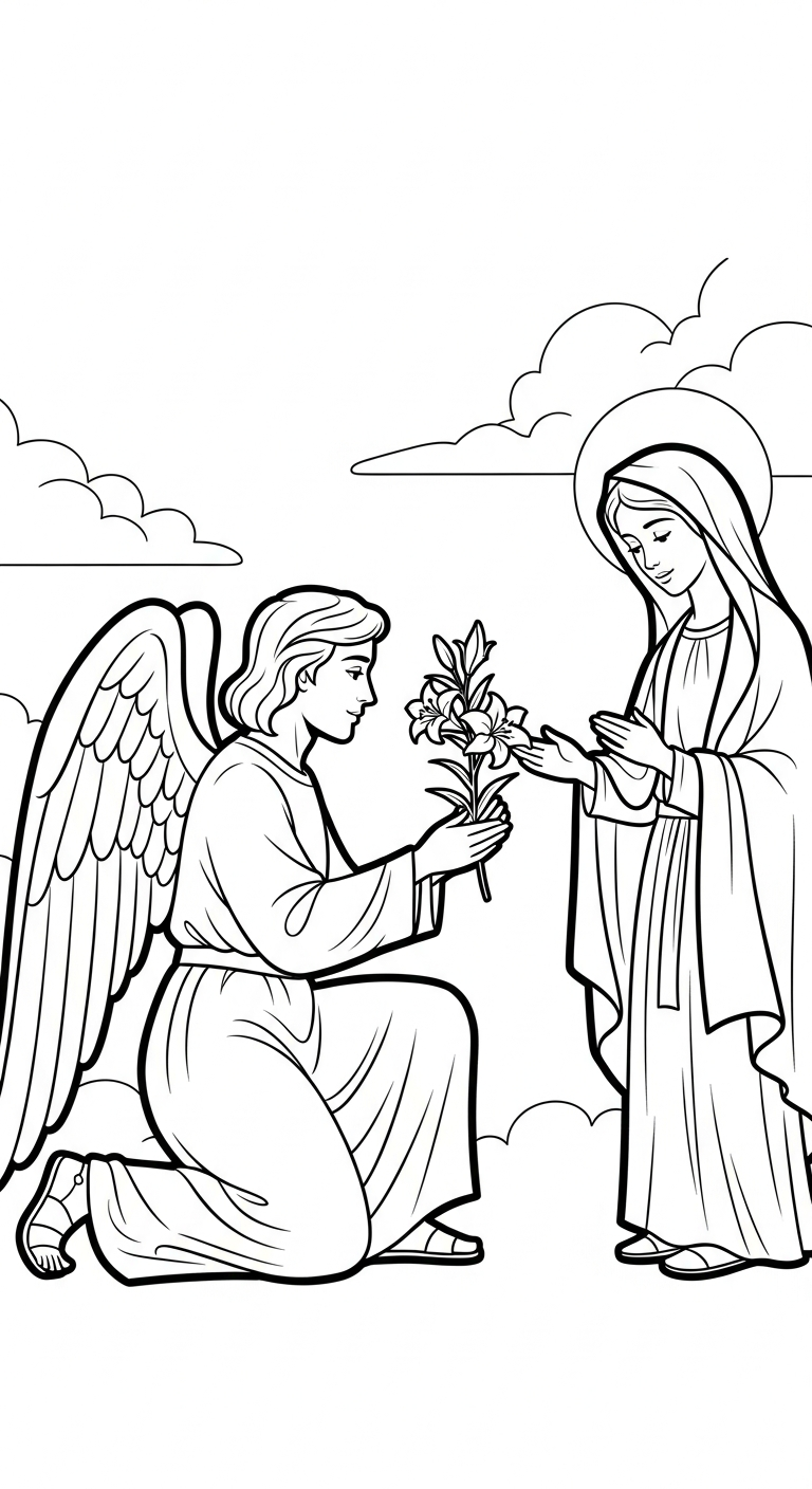 coloriage ange updated à imprimer pour enfant de 8 ans 1