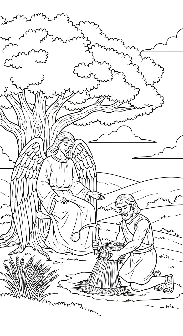 coloriage ange updated pour enfant de 7 ans