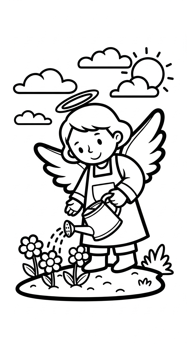 coloriage ange updated et dessin a imprimer