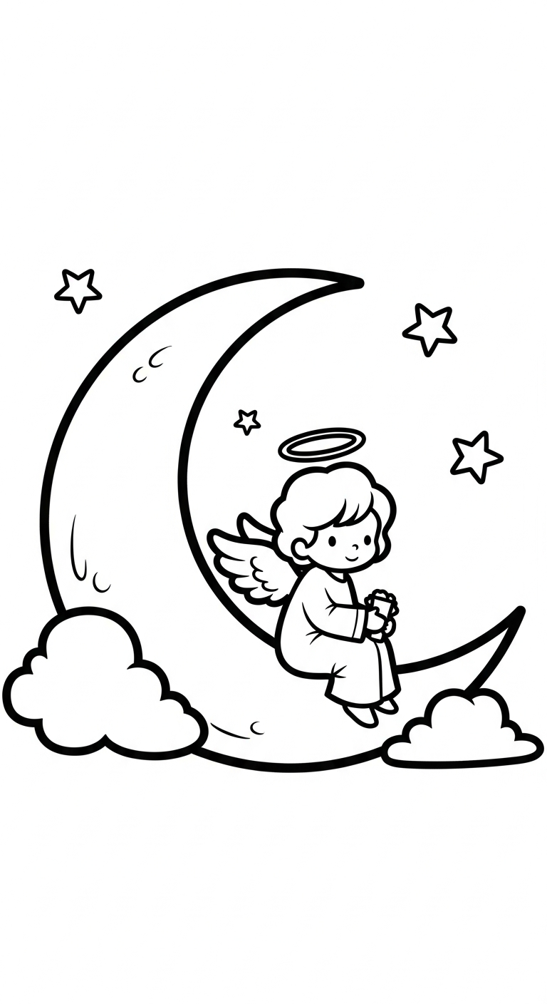 coloriage ange updated a dessiner en ligne