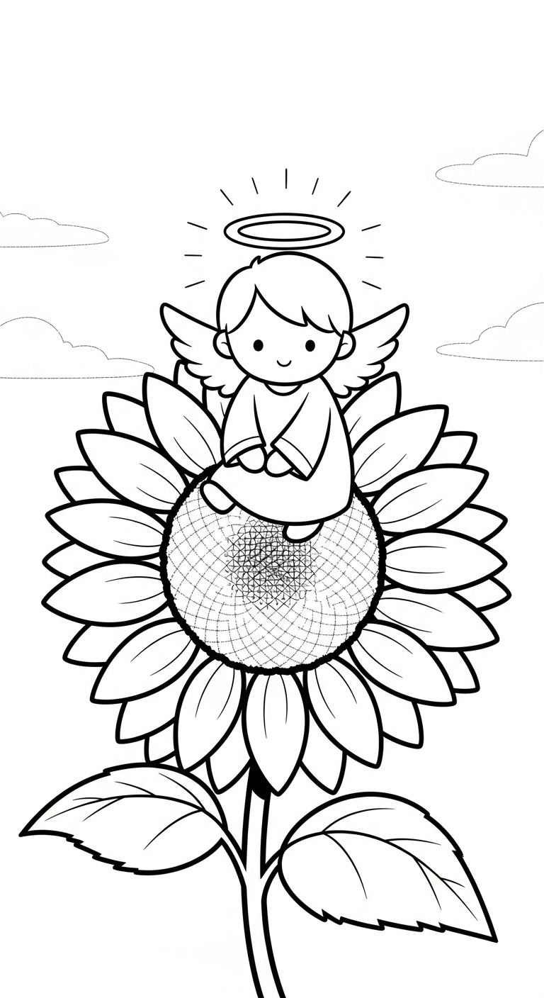 coloriage ange updated pour enfant de 8 ans