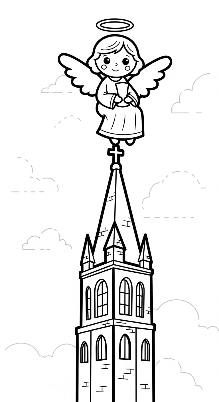 coloriage ange updated à imprimer pour enfant de 4 ans