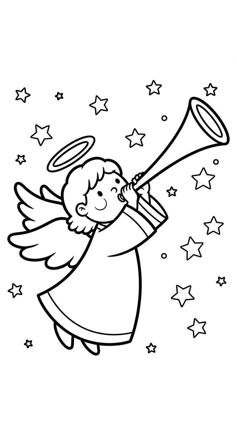 coloriage ange updated gratuit à imprimer