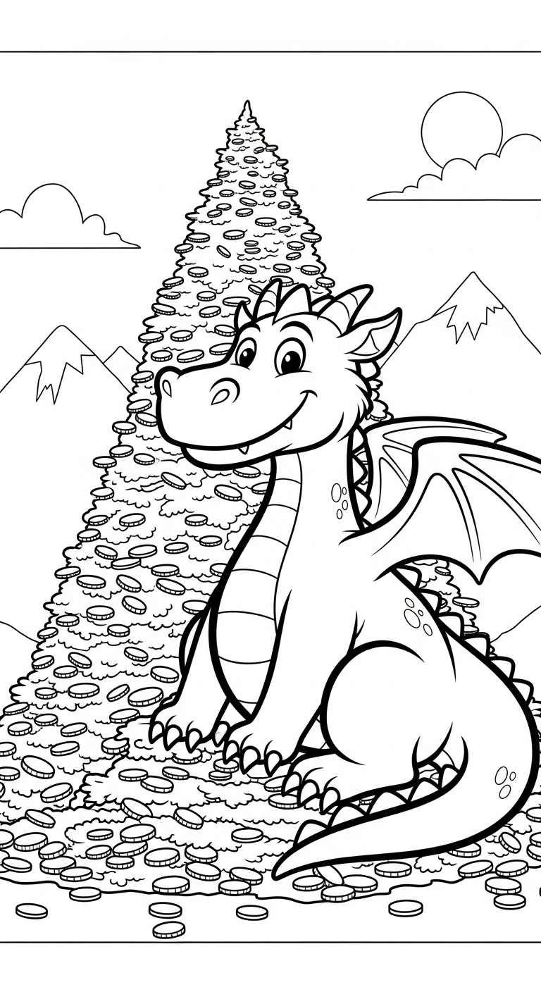 coloriage dragon updated à imprimer pdf