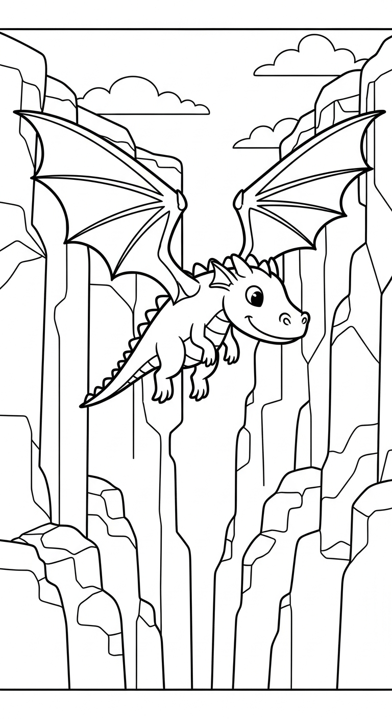 coloriage dragon updated à imprimer pour enfant de 10 ans 1