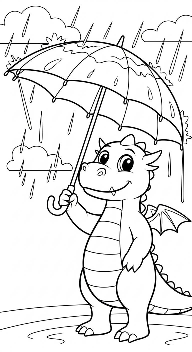 coloriage dragon updated gratuit à imprimer