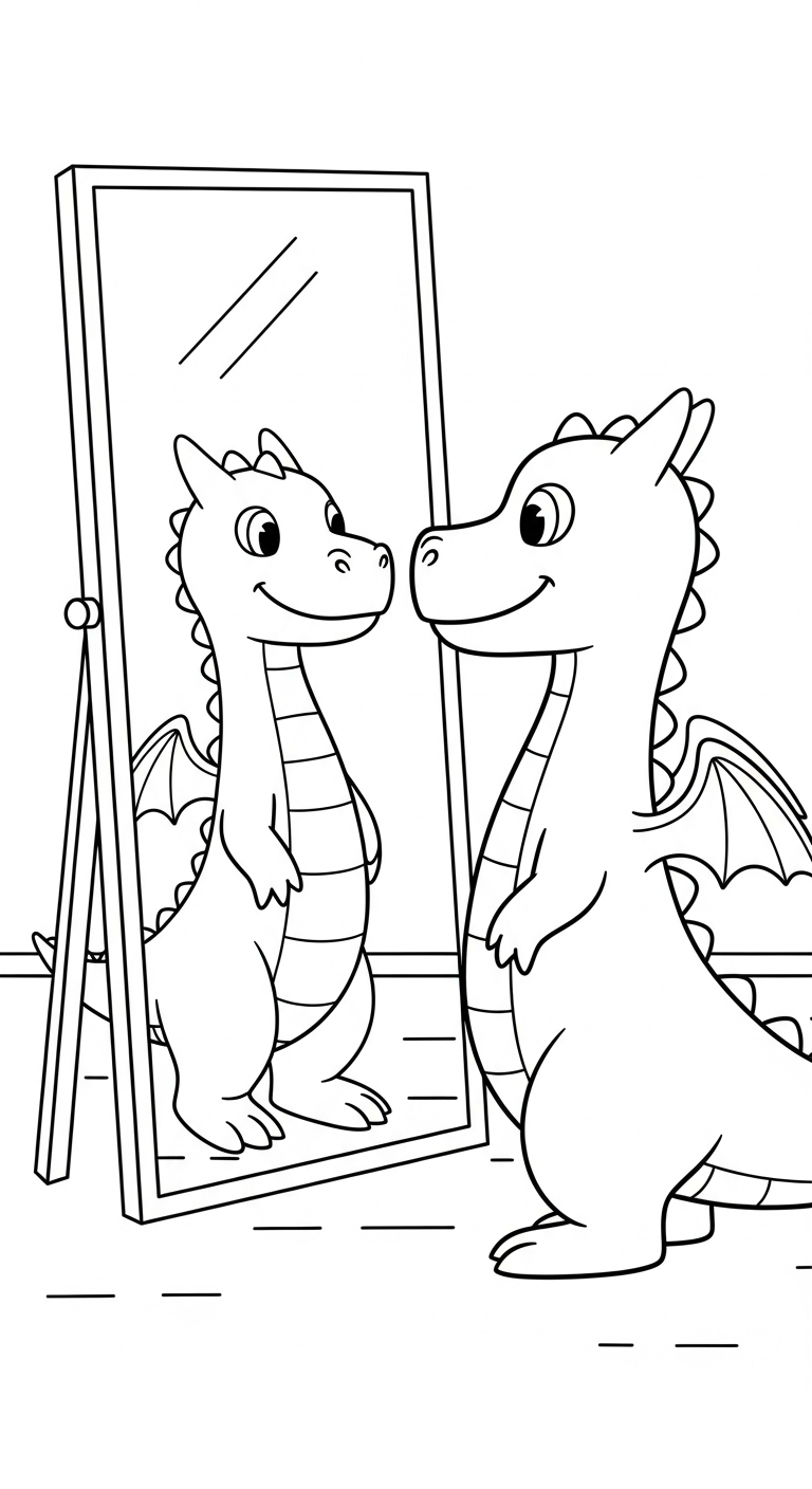 coloriage dragon updated pour enfant à imprimer