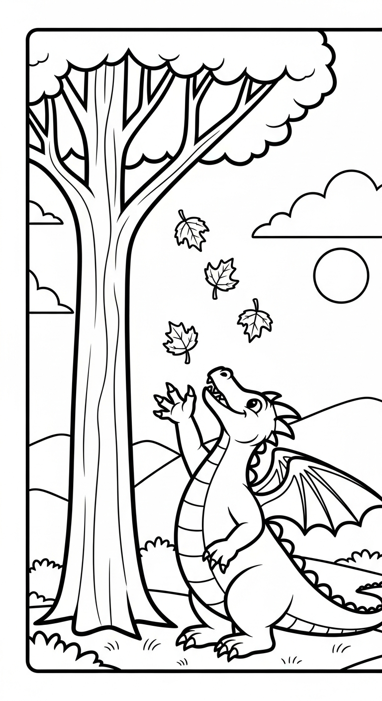 coloriage dragon updated pour enfants à télécharger